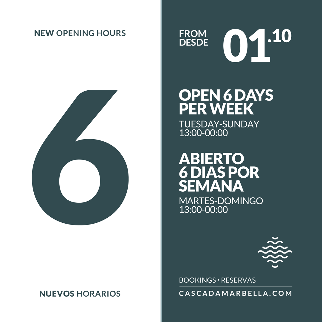 New Opening Hours