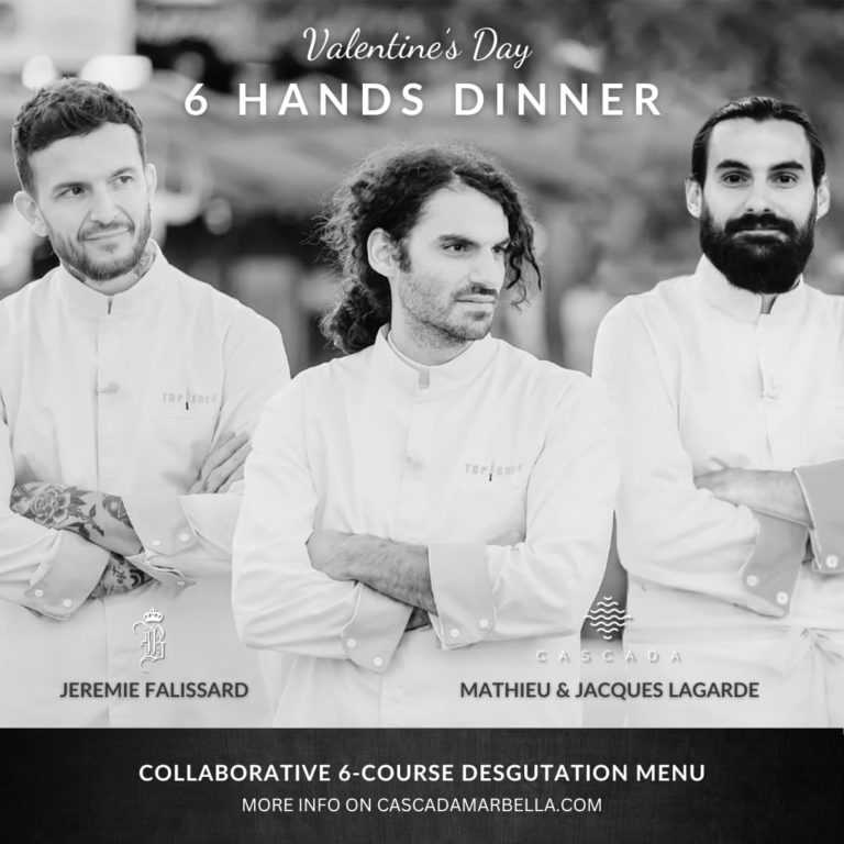 Valentine's Day 6 Hands Dinner. Collaborative 6-course desgutation menu