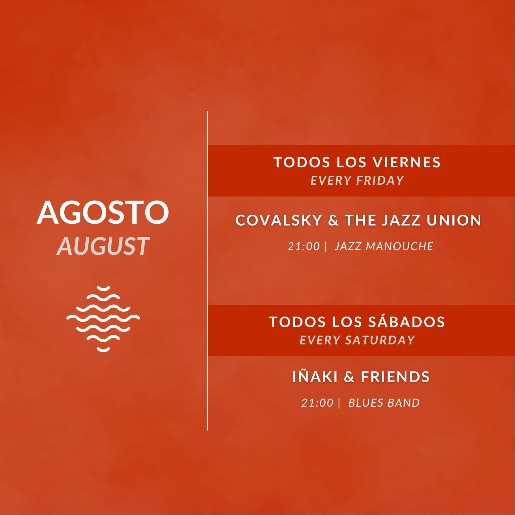 event calendar agosto