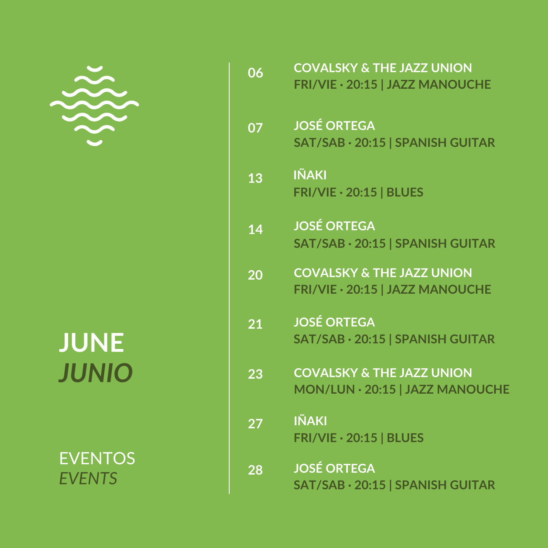 Event Calendar - Junio 2025